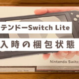 ニンテンドーSwitch Liteの梱包状態